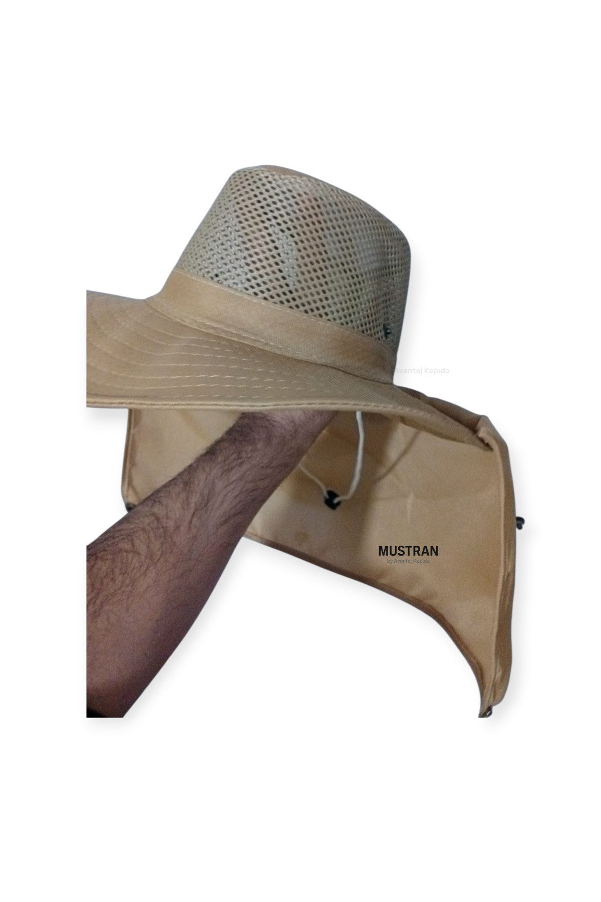 UV Korumalı Enseli Outdoor Şapka Güneş Koruyucu Safari Balıkçı Şapkası Hafif Tasarım