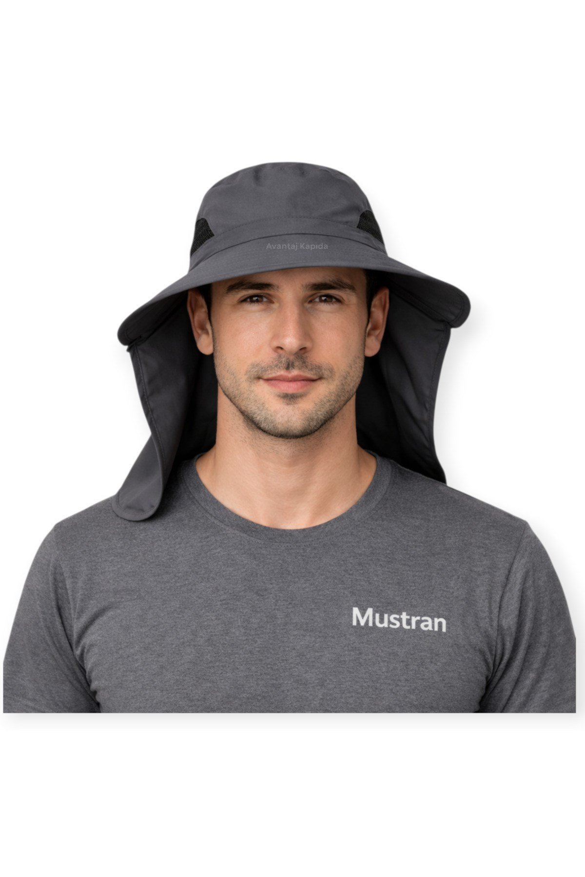 Yazlık Güneş Şapkası Ense Korumalı Unisex Outdoor Balıkçılık Avcılık Bahçe Şapkası