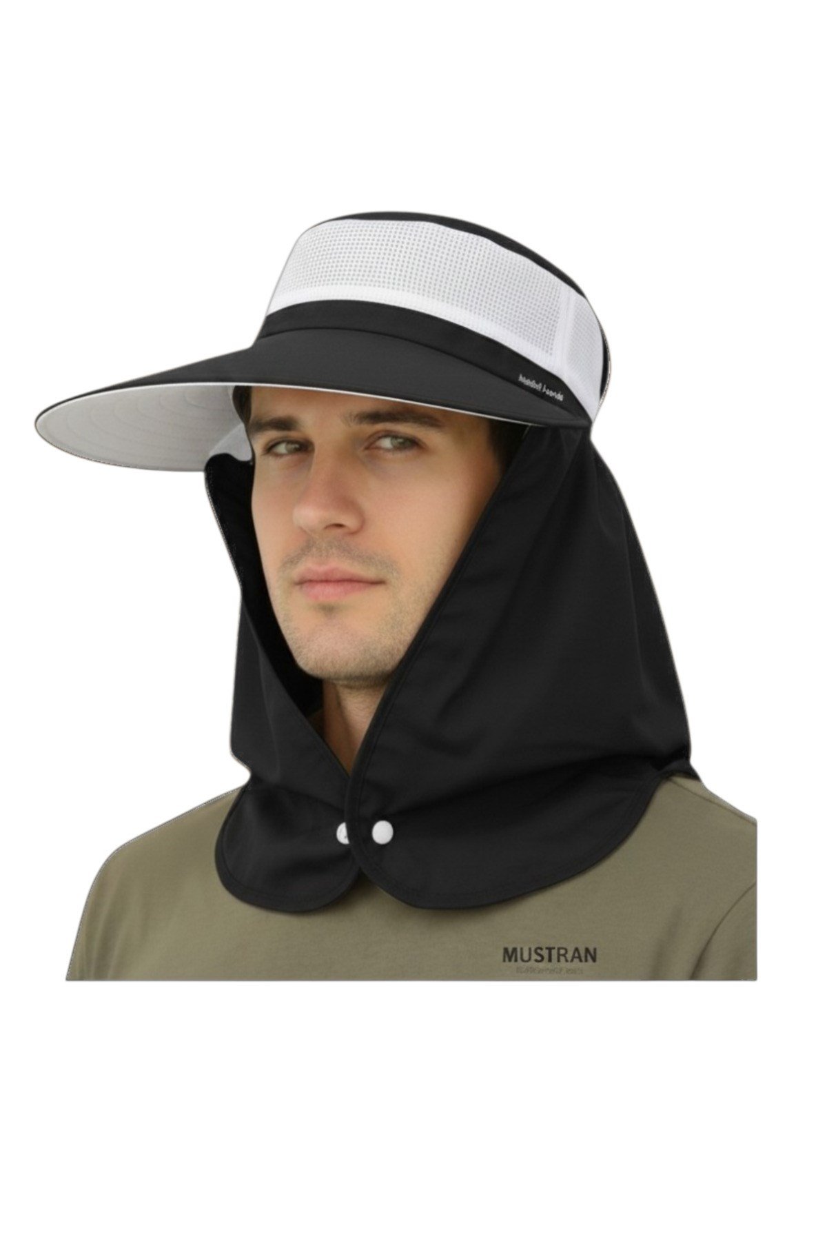 Yazlık Hafif İnce Kumaş Geniş Siperli Enseli Güneş Şapkası Unisex Outdoor Safari Balıkçı
