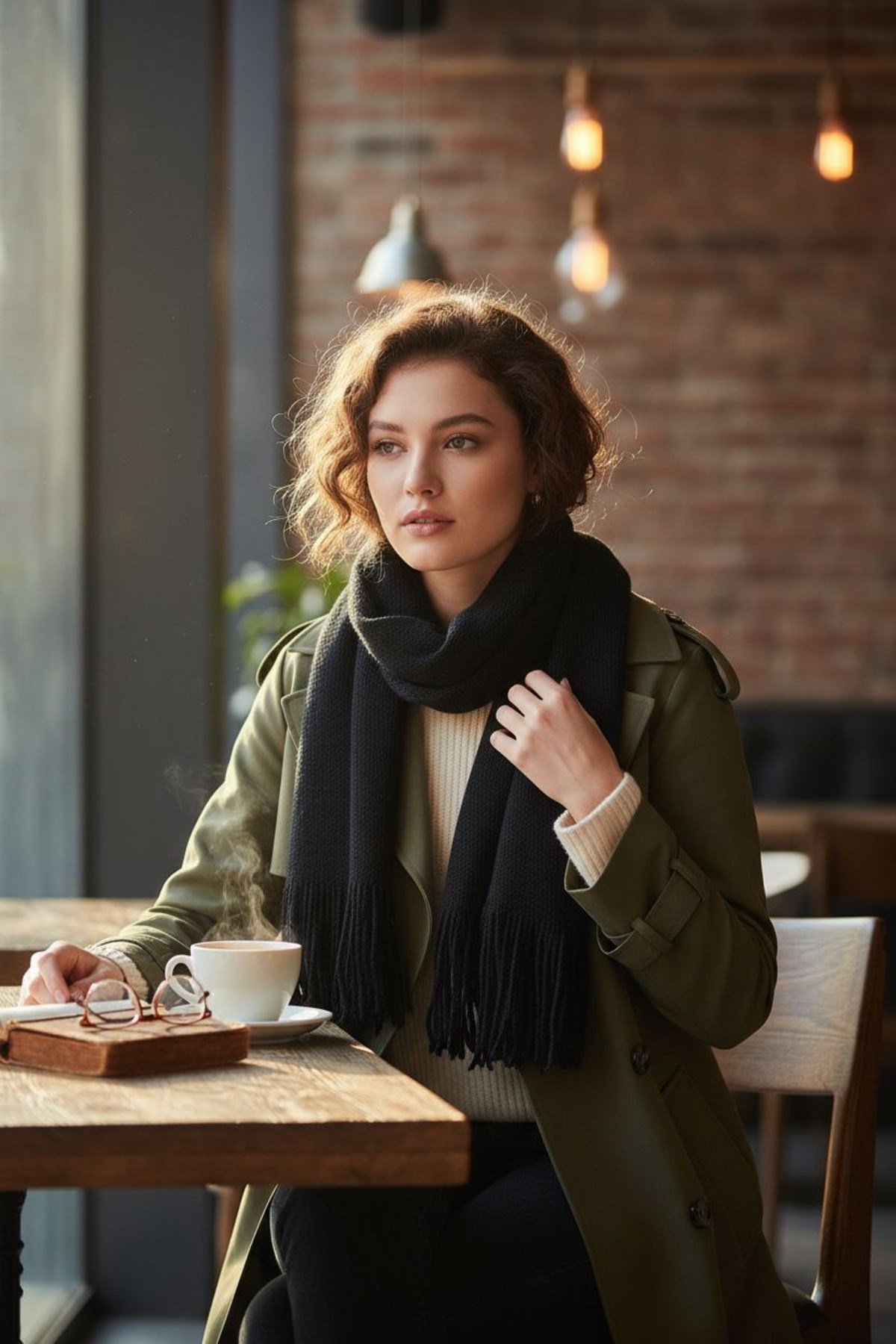 Yumuşak Dokulu Triko Atkı | Unisex Kışlık Sıcak Tutucu Örgü Model Şık Atkı