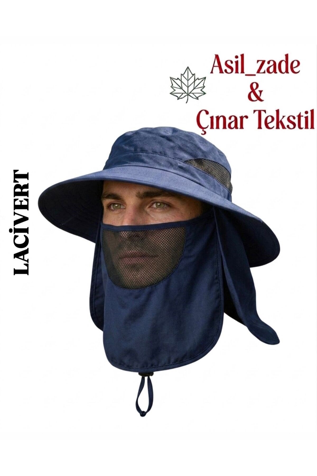 Yüz ve Ense Korumalı, Yürüyüş , Safari ve Balıkçı Şapkası ( Unisex )