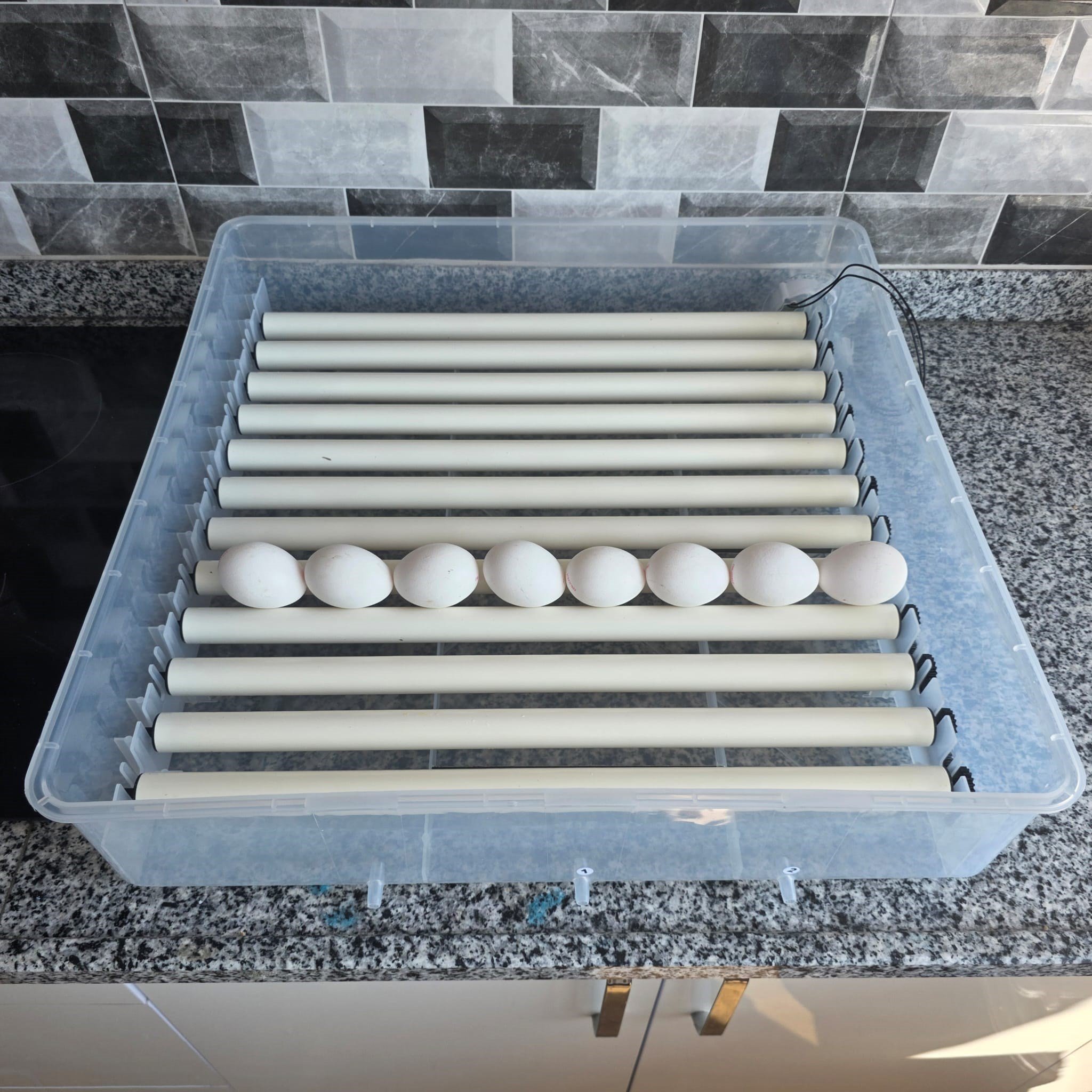 176 Yumurtalık Tam Otomatik Kuluçka Makinesi | 5 Hazır Programlı | Çift Fanlı | Dijital Isı ve Nem Göstergeli