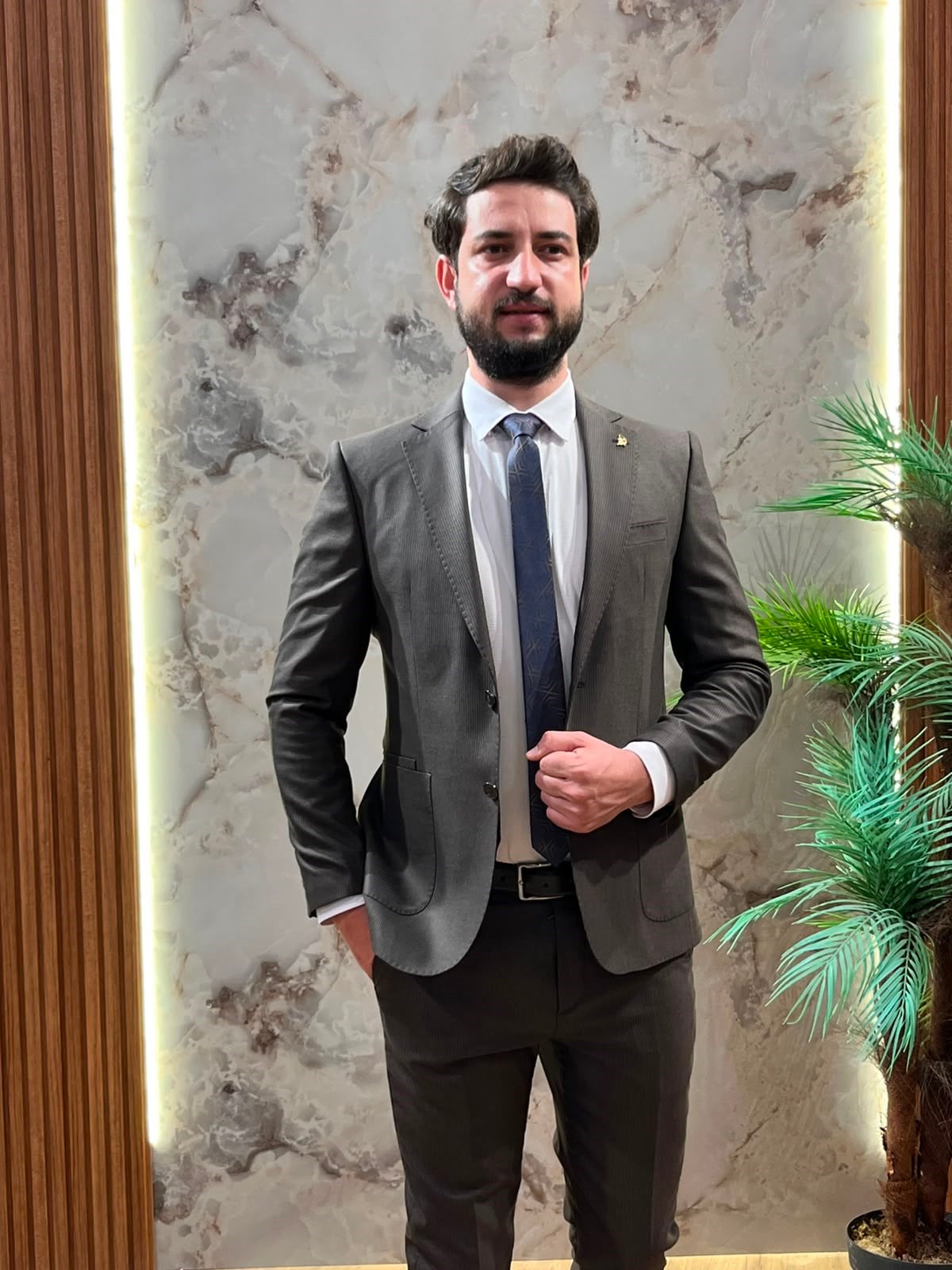 SLİMFİT YELEKLİ ERKEK TAKIM ELBİSE 3 PARÇA ŞIK TAKIM ELBİSE