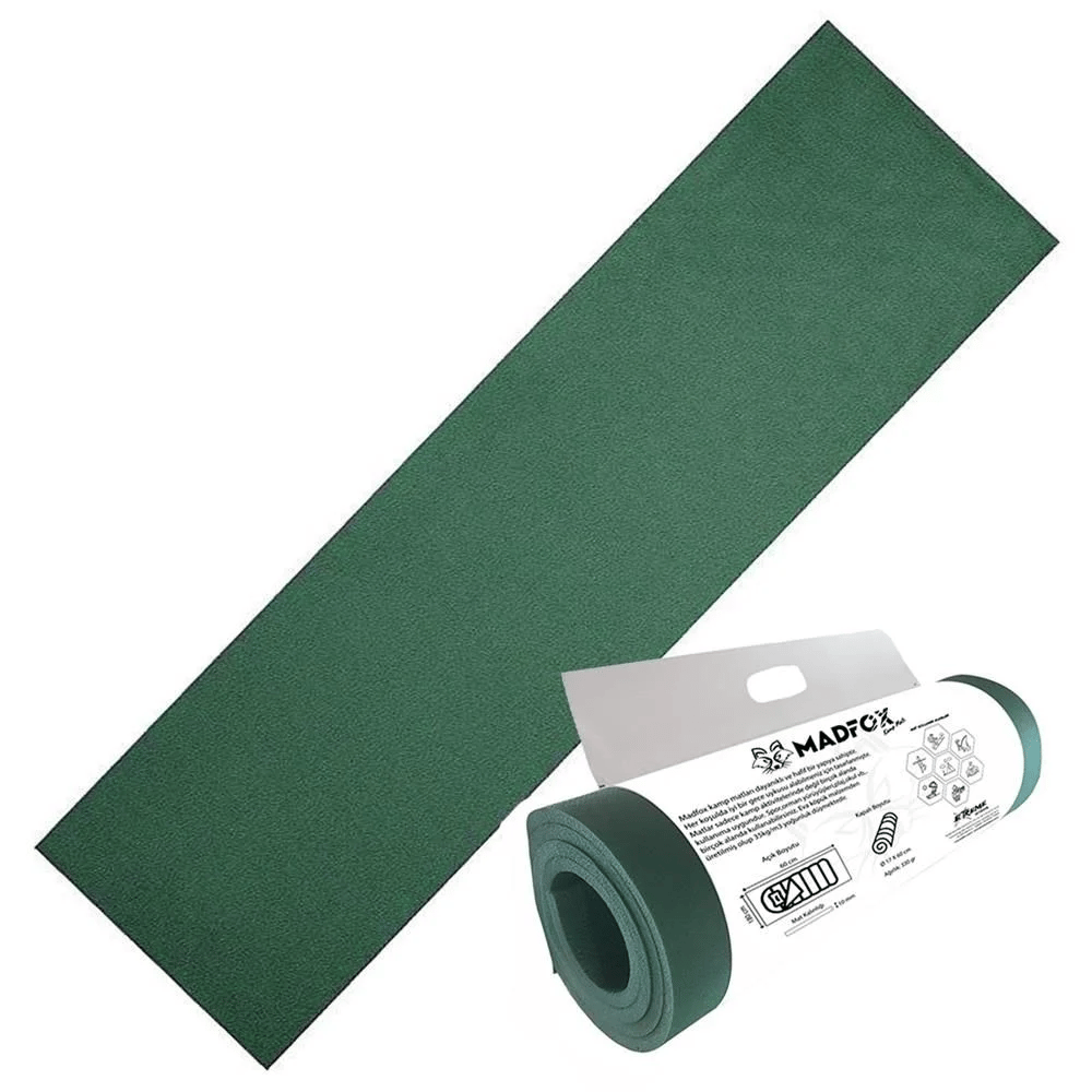  Madfox Nomad Foam Süperlight Kamp Matı [ 180*60cm-10mm | XPE-35 ]/Yeşil