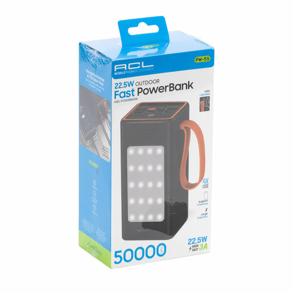 Acl Powerbank Lcd Gösterge 50.000 Mah USBX4 PW-55 8827