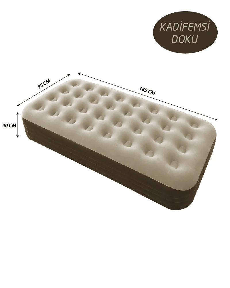 CAMPOUT TEK KİŞİLİK YÜKSEK ŞİŞME YATAK