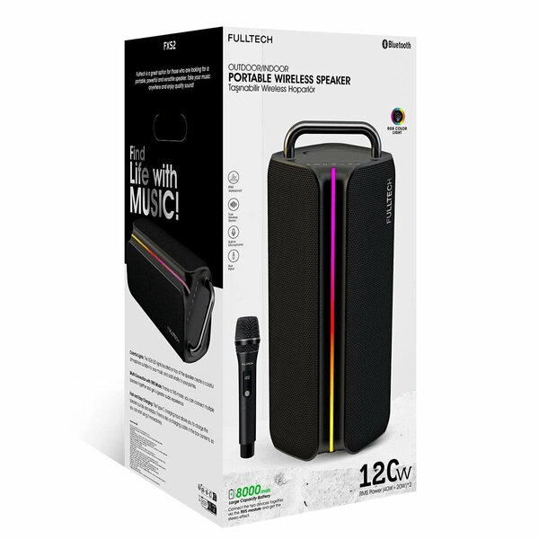 Fulltech Speaker Hoparlör Karaoke Bluetooth Mikrofonlu 120W FXS2 4056