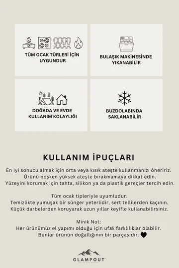 Glampout Atik Ailesi Emaye Kupa Sarı 8 cm