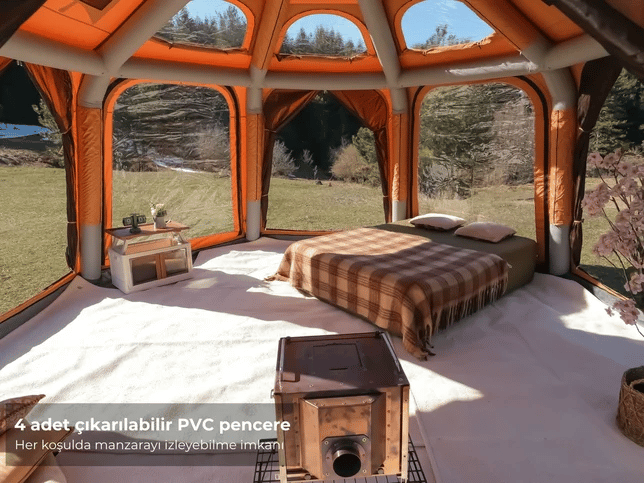 Glampout Coral Şişme Kamp Çadırı 19.6 m2 Kum Mercan 1688