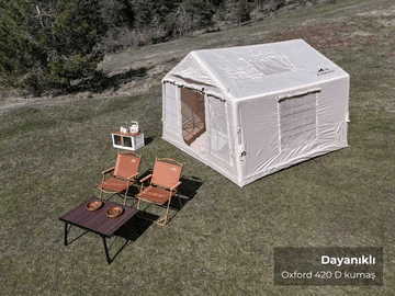 Glampout Lava Şişme Kamp Çadırı 9 m2 Bej