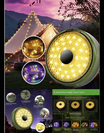 Gold Orion Camping Lamp R-8258
