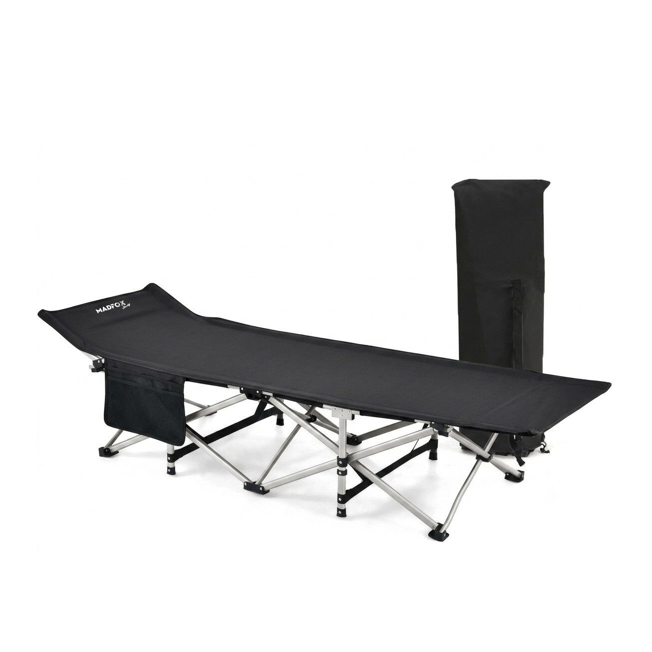 Madfox AeroLift Katlanır Kamp Yatağı Kampet, Renk:Black