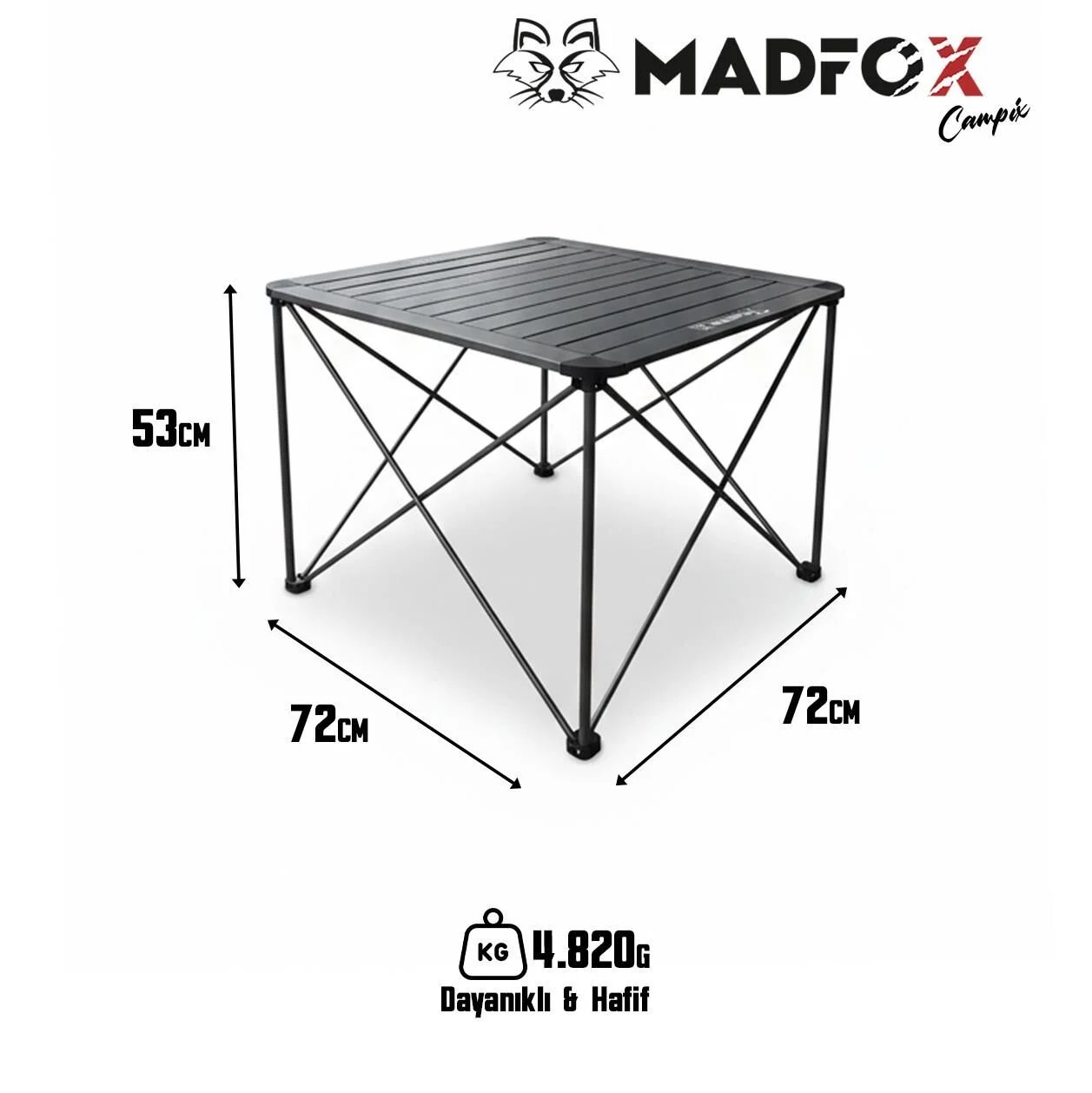 Madfox Campix Katlanır Kamp Masası Büyük