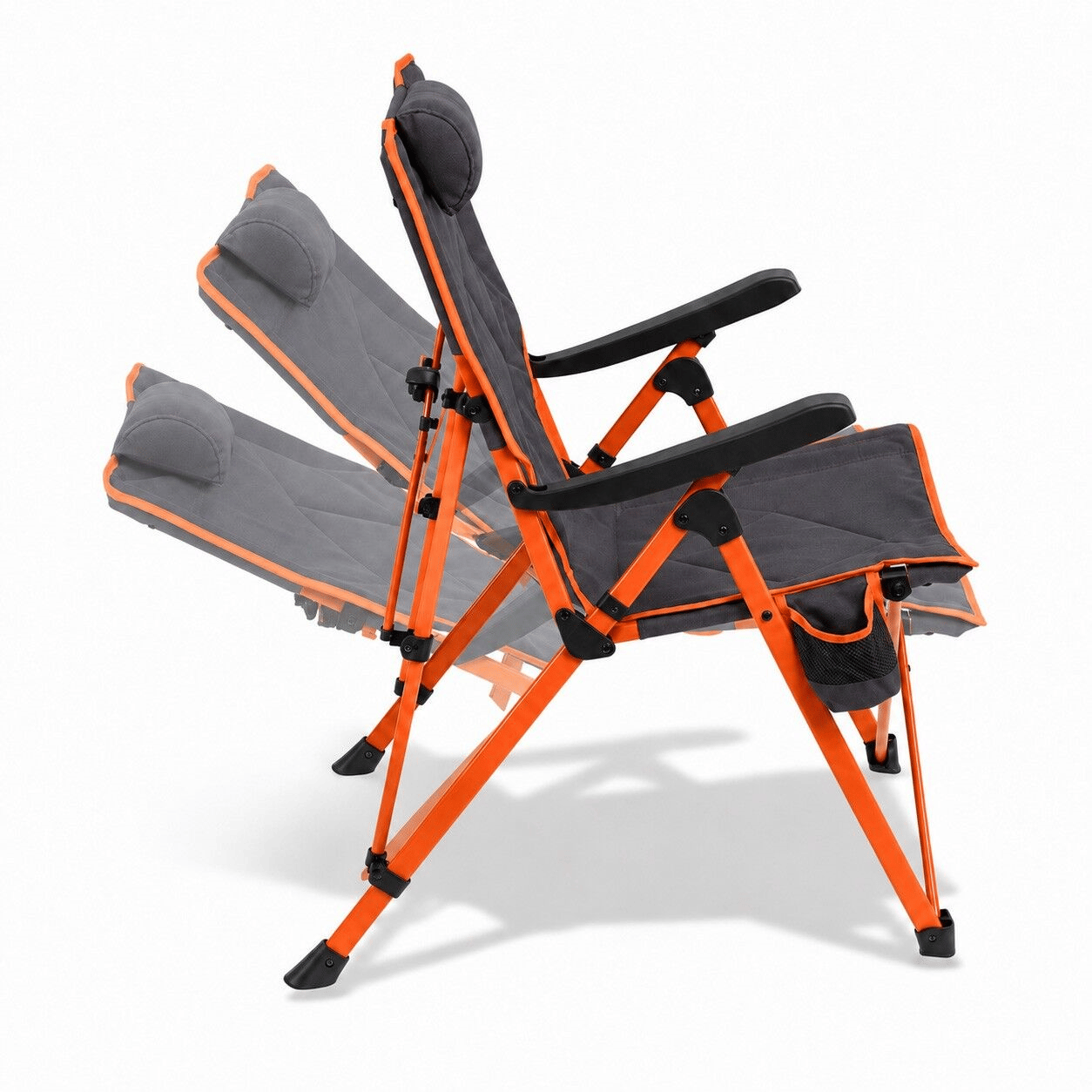 Madfox FlexLounge 3X Katlanabilir Kamp Sandalyesi/Steel Ember