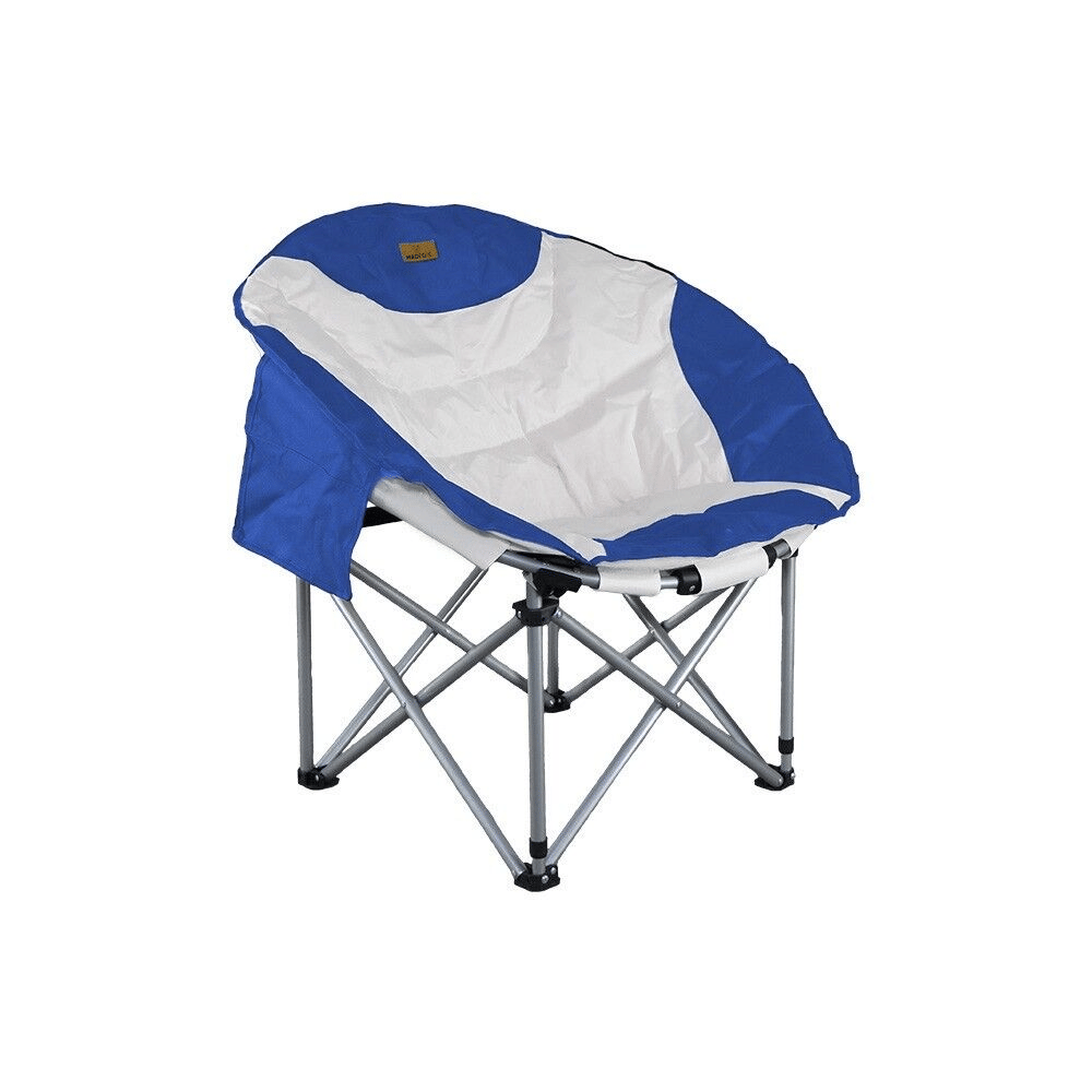 Madfox Moonchair Deluxe Katlanır Kamp Sandalyesi, Renk:Mavi/Gri