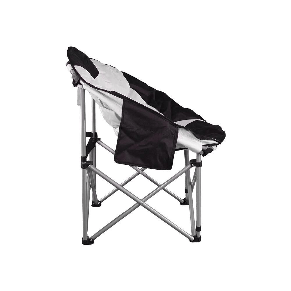 Madfox Moonchair Deluxe Katlanır Kamp Sandalyesi/Siyah/Gri/