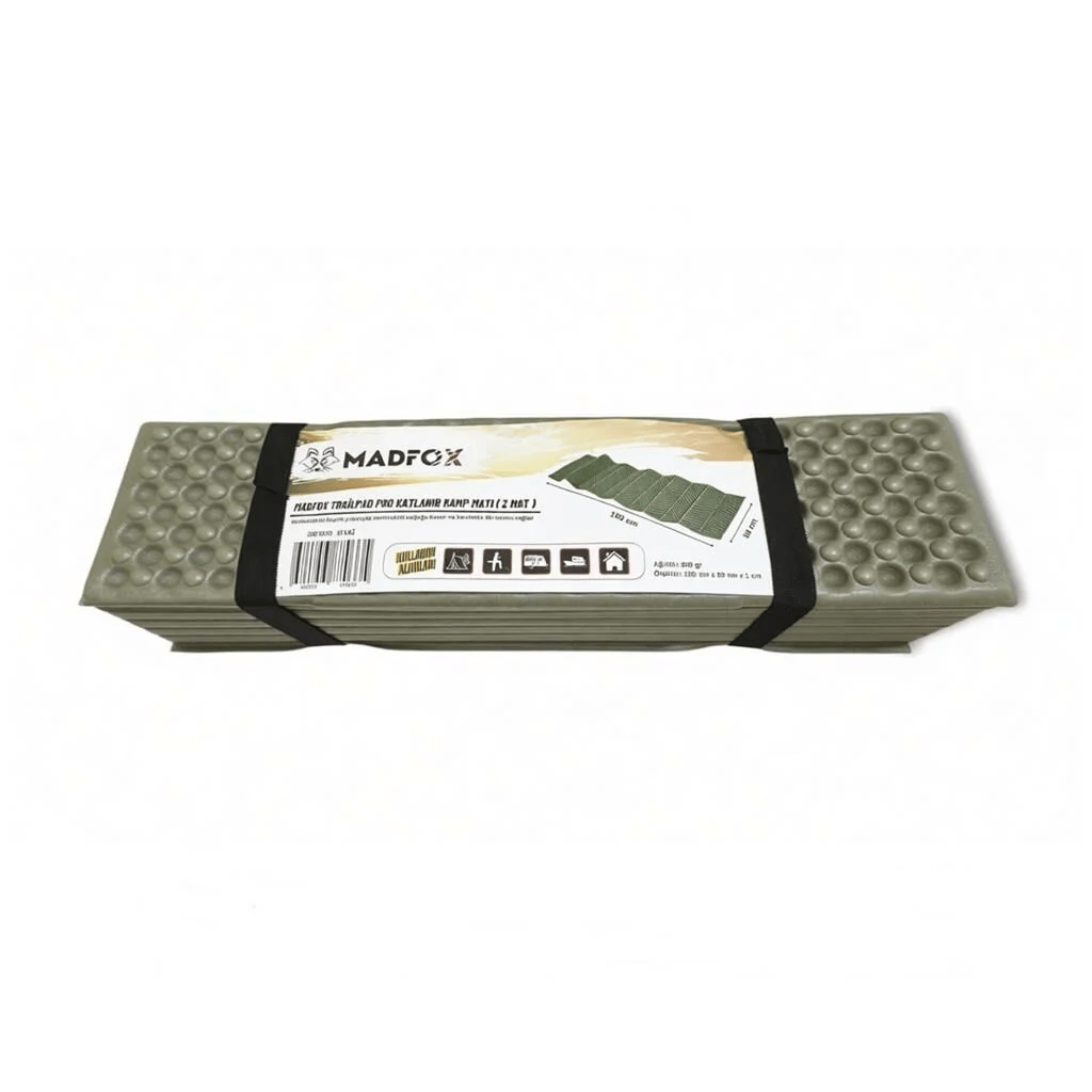 Madfox TrailPad Pro Katlanır Kamp Matı ( Z Mat )/Siyah/Haki