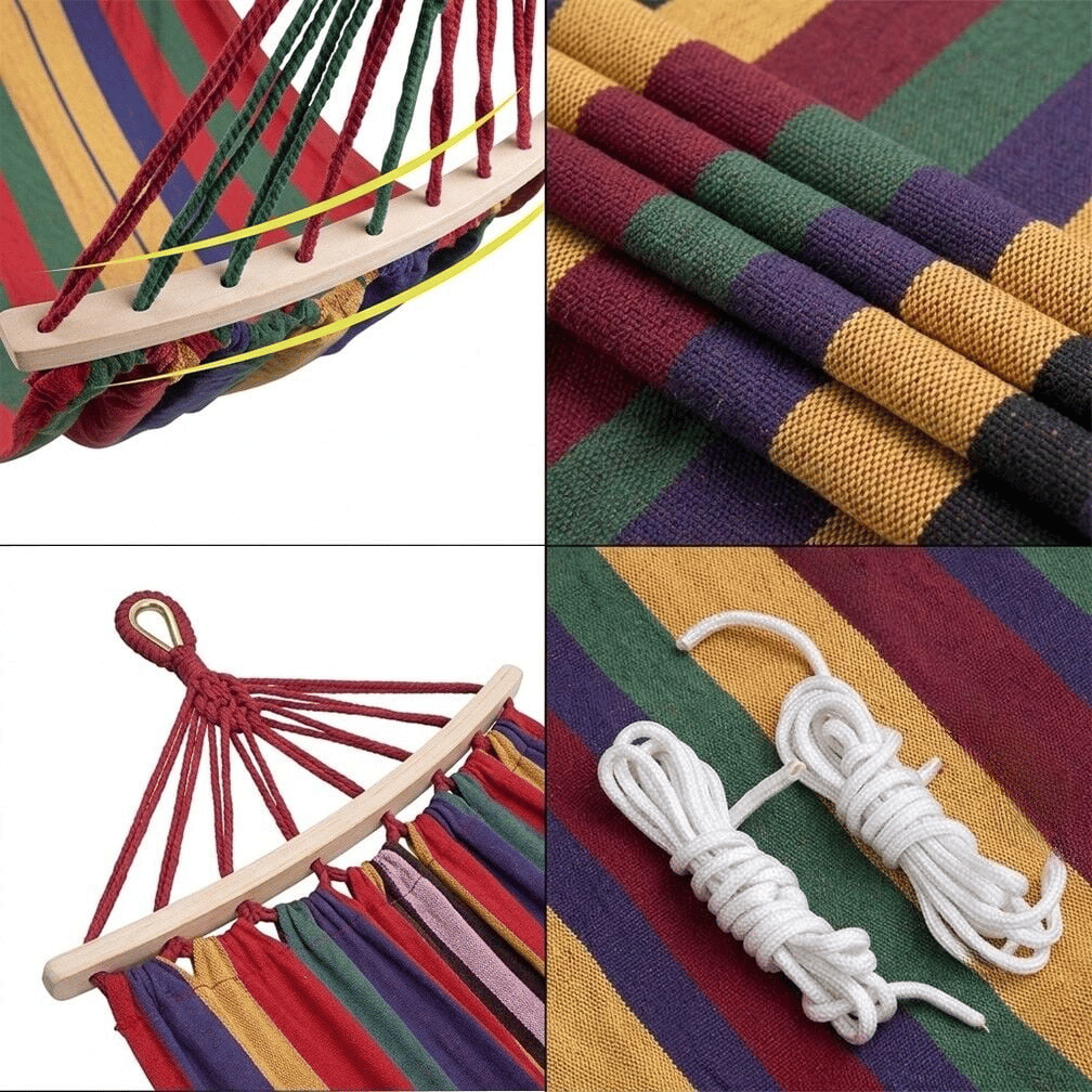 Madfox Tree Bed Lightweight Canvas Hamak/Kırmızı/