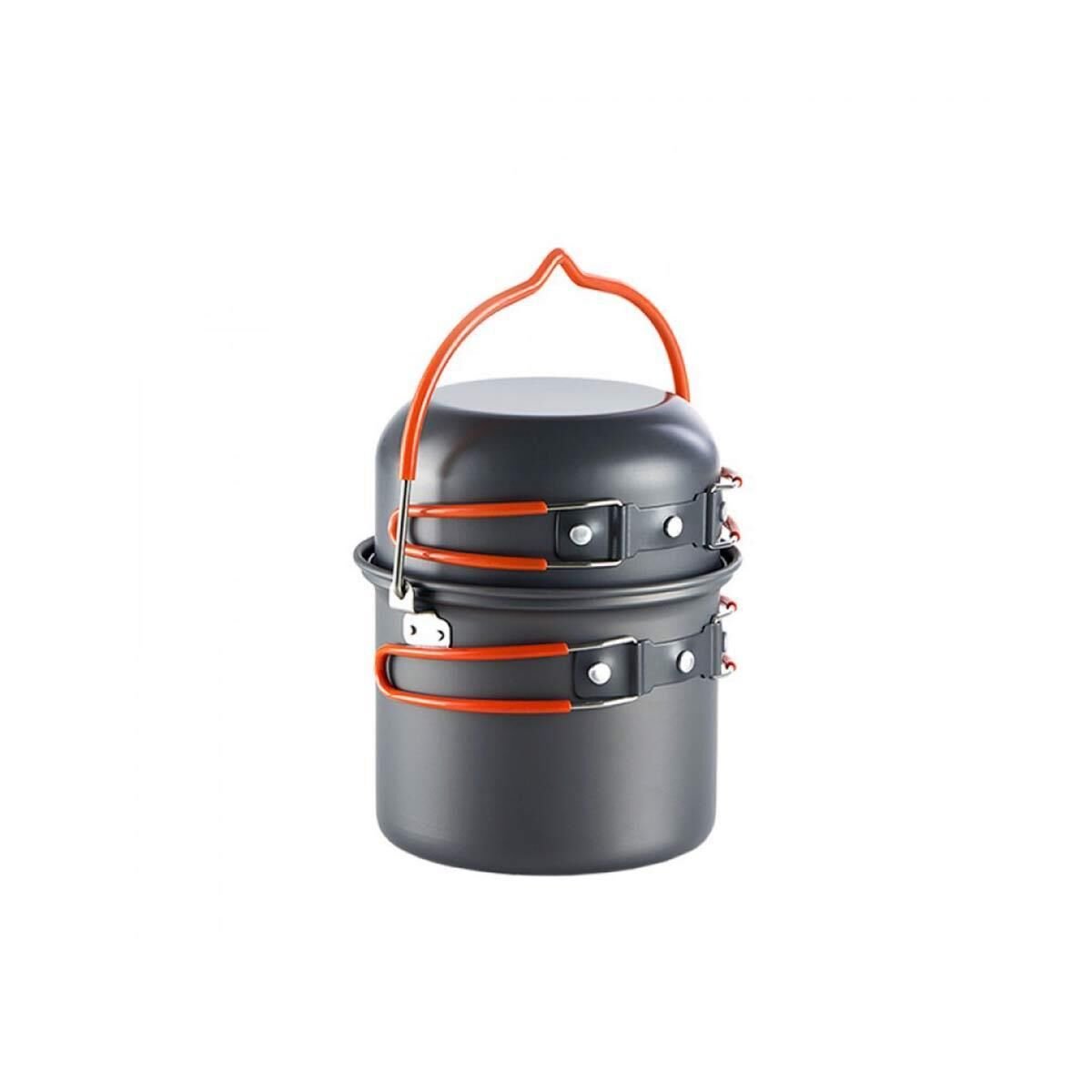 Naturehike 4IN1 Ultralight 2-3 Kişilik Kamp Yemek Pişirme Seti/Renksiz