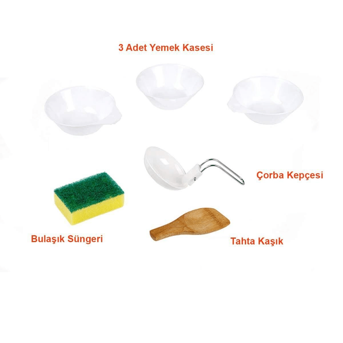 Naturehike 4IN1 Ultralight 2-3 Kişilik Kamp Yemek Pişirme Seti/Renksiz