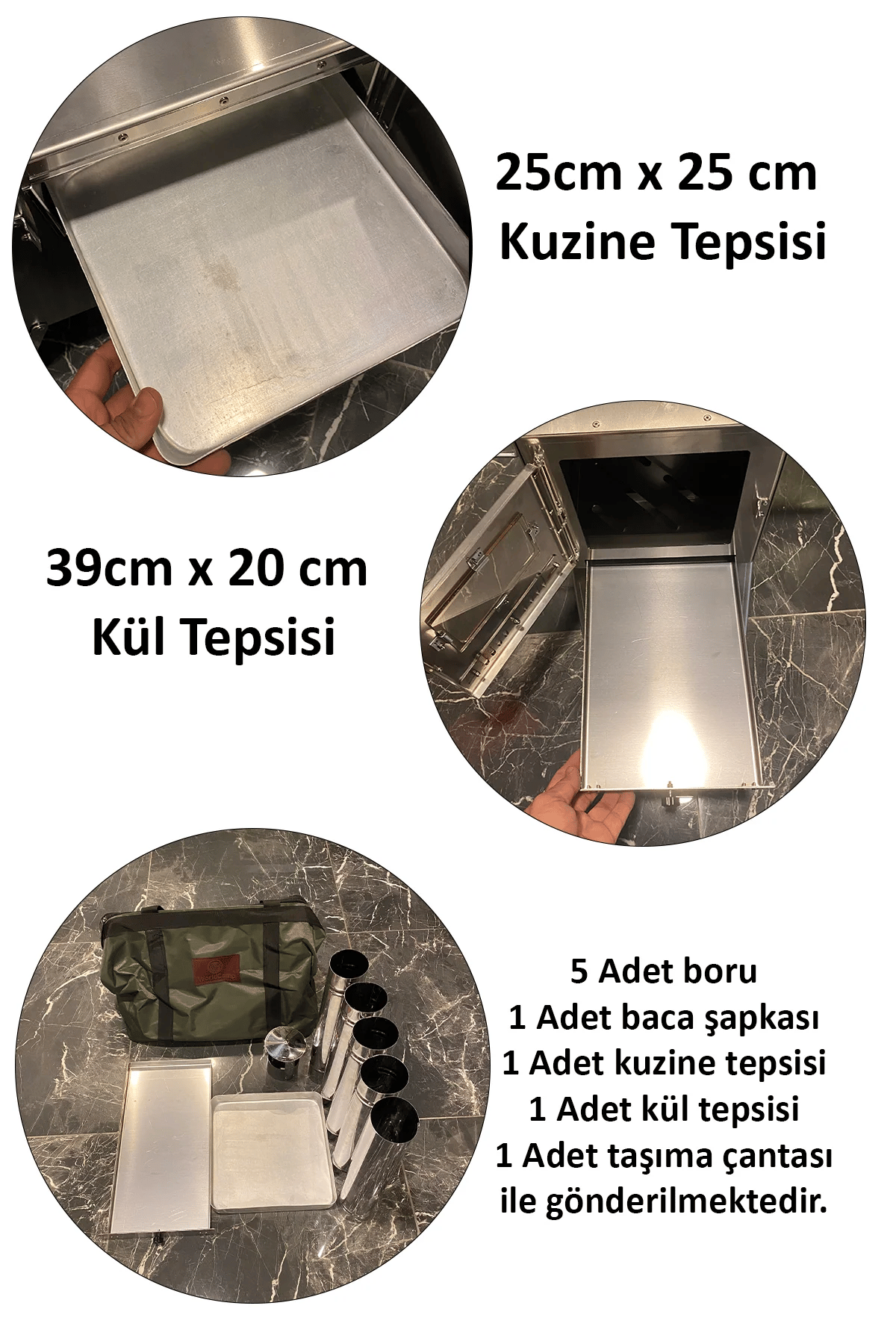 World Camp Krom Kuzineli Çadır Sobası 
