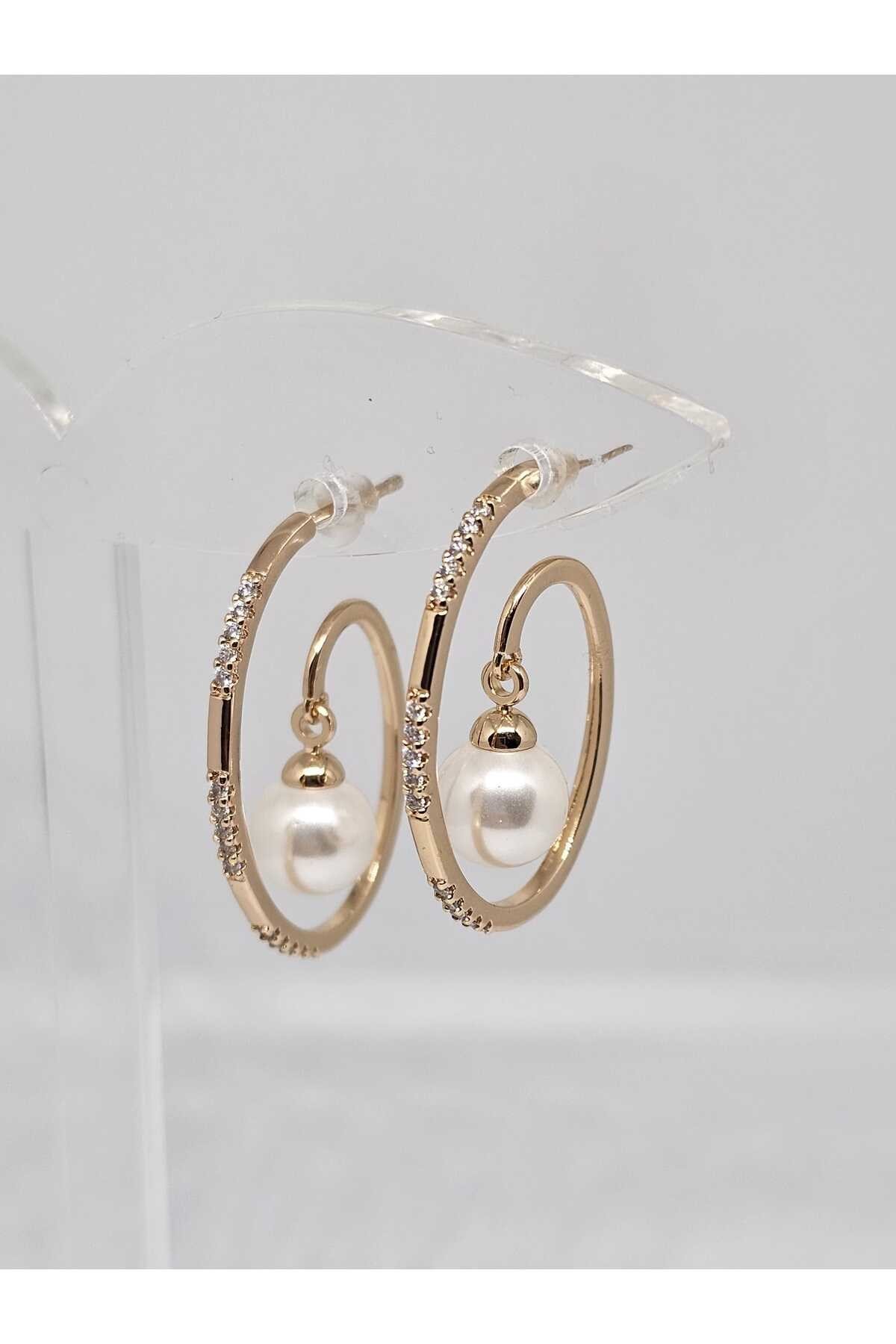 Xuping marka inci detaylı çelik halka küpe