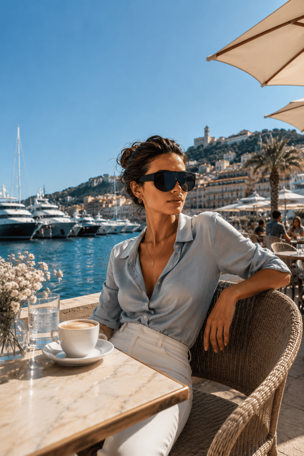 Superstarlab Siyah Çerçeveli Koyu Camlı Futuristik Shield Güneş Gözlüğü