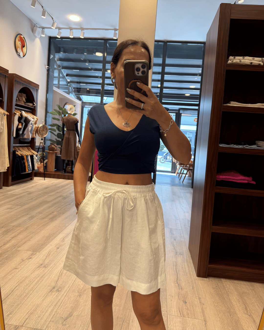 KAROL 17796 KETEN ŞORT