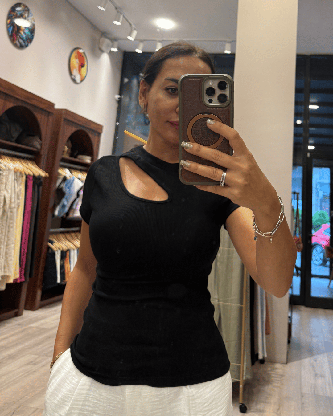 KAROL 4693 ÖNÜ AÇIK BLUZ
