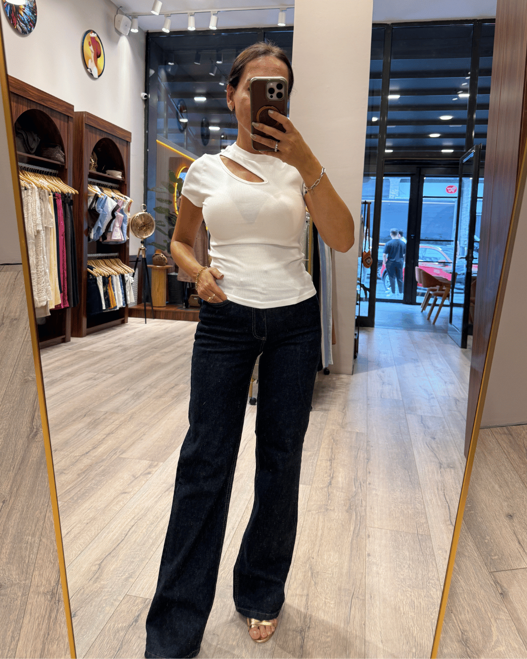 KAROL 4693 ÖNÜ AÇIK BLUZ