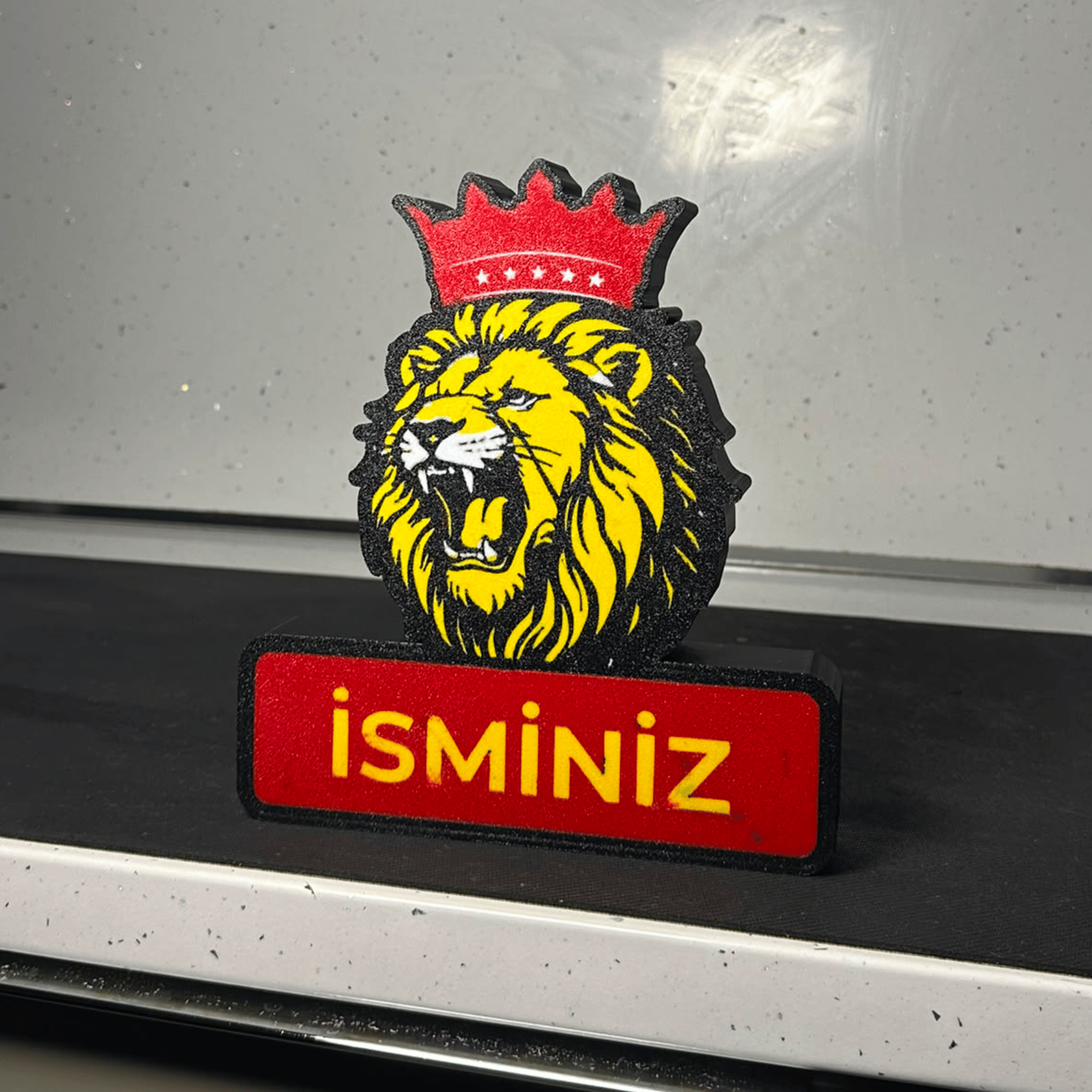 Kişiye Özel Sarı Kırmızı Taraftar Lightbox