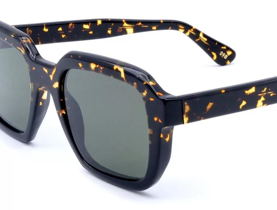 LGR Raffaello Black Havana Scuro 09B // Dark Green G15 Unisex Güneş Gözlüğü