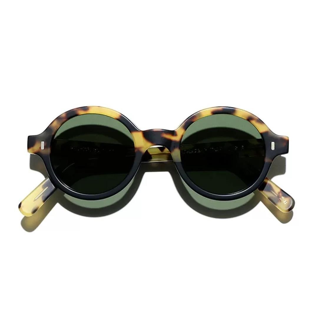 LGR REUNION BOLD BLACK HAVANA TARTARUGATO MATT 23B GREEN G15 (BASE 2) 46' 4173