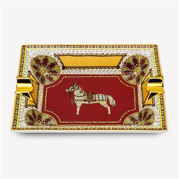Aztec Horse Gold Mosaic Porselen Puro Küllüğü 2li