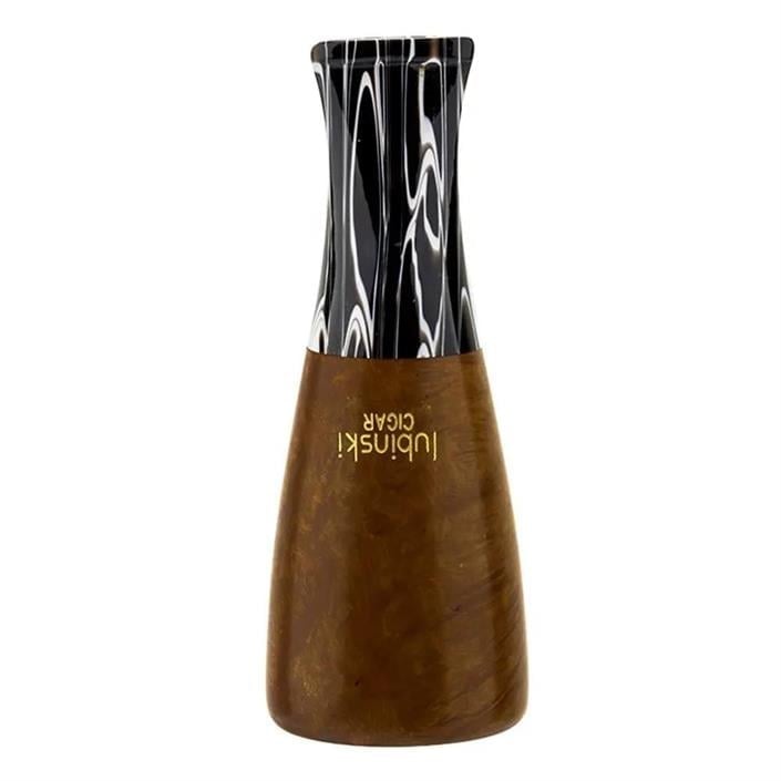 Lubinski 4 Boy Kullanım Briar Puro Ağızlığı 9mm Filtreli Big Smooth (38-57 Ring)