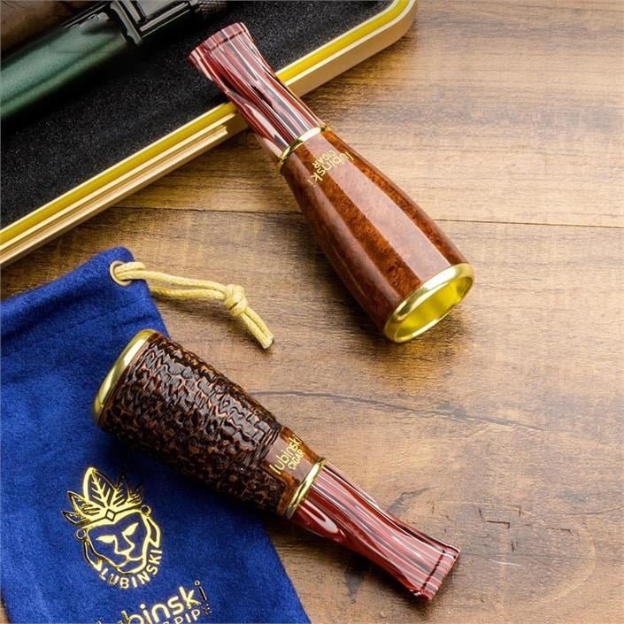 Lubinski 4 Boy Kullanım Briar Puro Ağızlığı 9mm Filtreli Long Smooth (38-57 Ring)