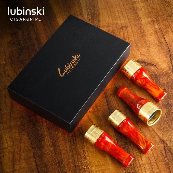 Lubinski 4'lü 4 Boy Puro Ağızlığı Kahve-Gold (42-57 Ring)