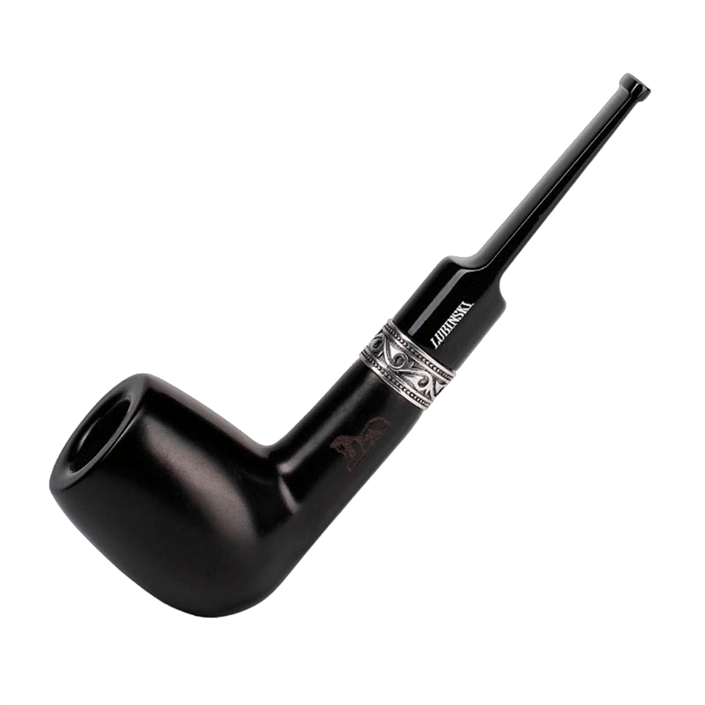 Lubinski Abanoz Pipo Siyah Smooth İşleme -02