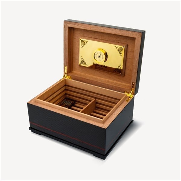 Lubinski Carbon Puro Kutusu Humidor İspanyol Sedir 50s