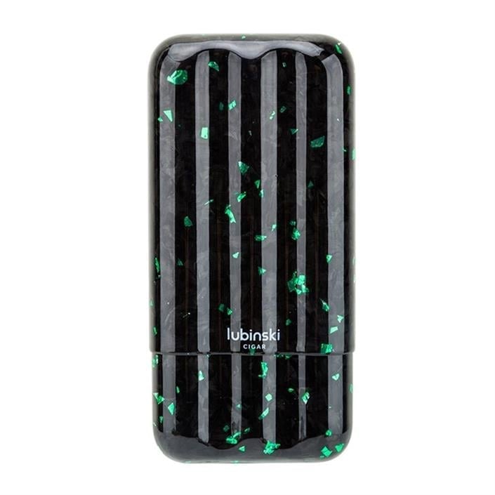 Lubinski CarbonFiber Puro Kılıfı Siyah-Yeşil 3lü (60Ring)