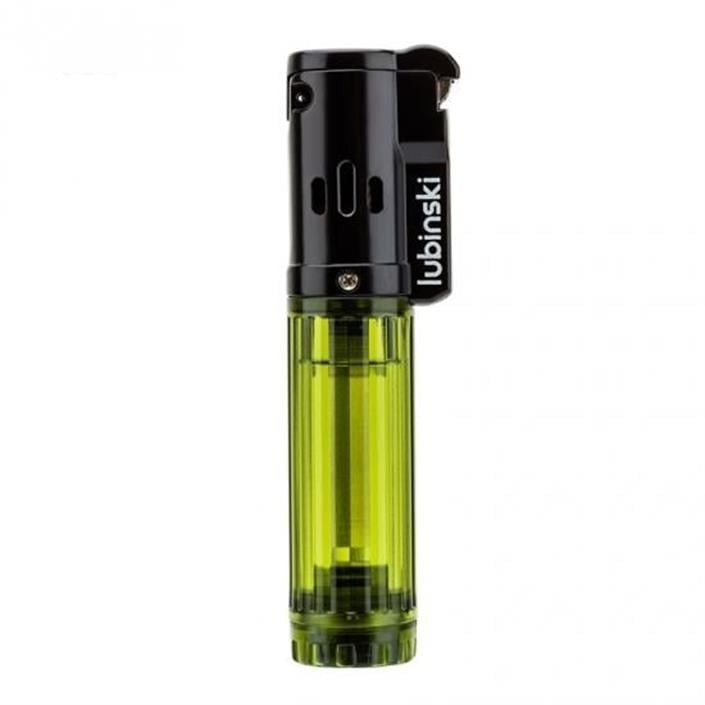 Lubinski Cigar Basic Slim Tek Torch Puro Çakmağı Yeşil