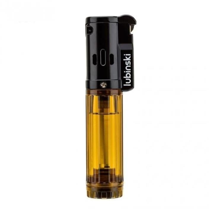 Lubinski Cigar Basic Slim Tek Torch Puro Çakmağı Sarı
