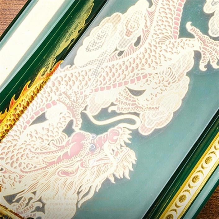 Lubinski Elegant Dragon İkili Dikdörtgen Puro Küllüğü Yeşil