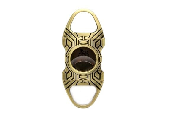 Lubinski Gold Renk Motif İşlemeli Puro Kesici Makas
