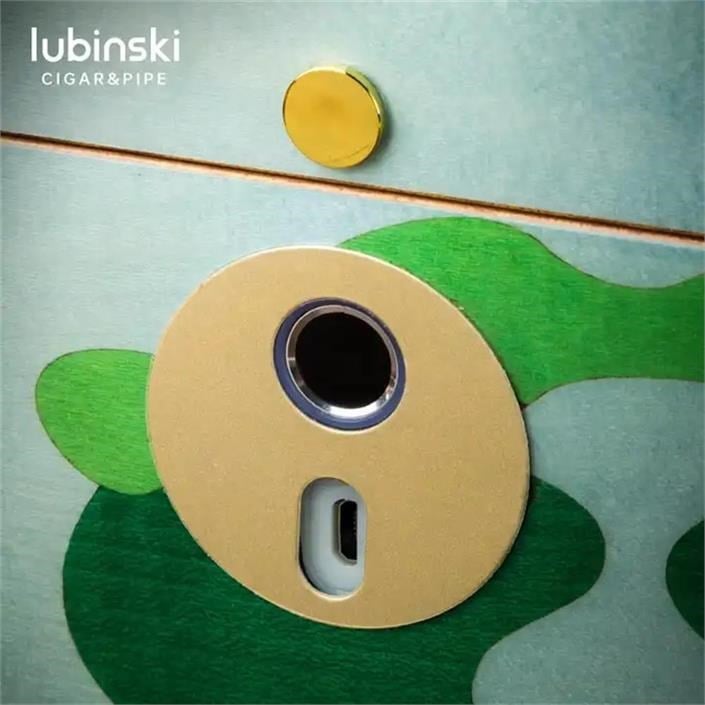 Lubinski Guevara Anniv. Parmak İzi Kilitli Humidor Puro Kutusu 120s