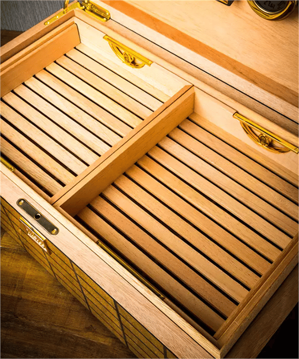 Lubinski Limited Edt. Gold Plated Humidor
