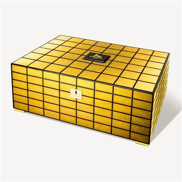 Lubinski Limited Edt. Gold Plated Humidor