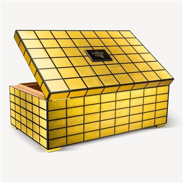 Lubinski Limited Edt. Gold Plated Humidor