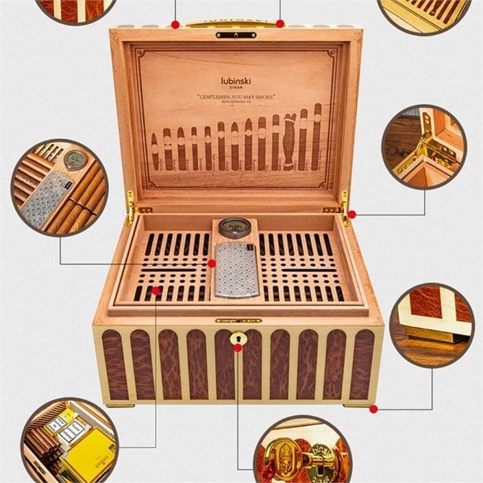 Lubinski Limited Edt. King Edward Özel Seri Puro Kutusu Humidor 150s