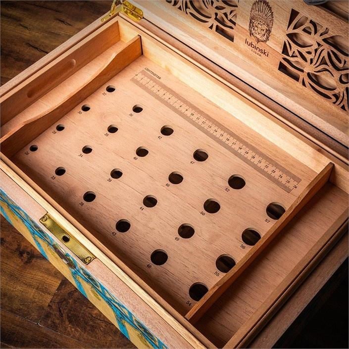 Lubinski Limited Edt.Türkiye Özel Seri Puro Kutusu Humidor Parmakizi Kilitli 100s